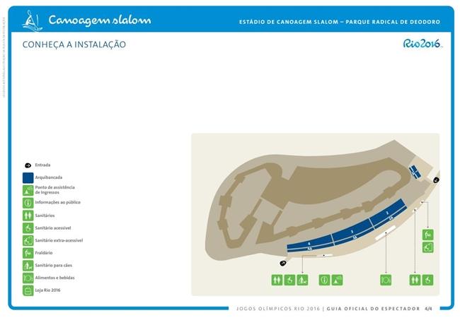 Mapa do Estádio de Canoagem Slalom - Canoagem Velocidade, Remo  / Foto: Rio 2016 